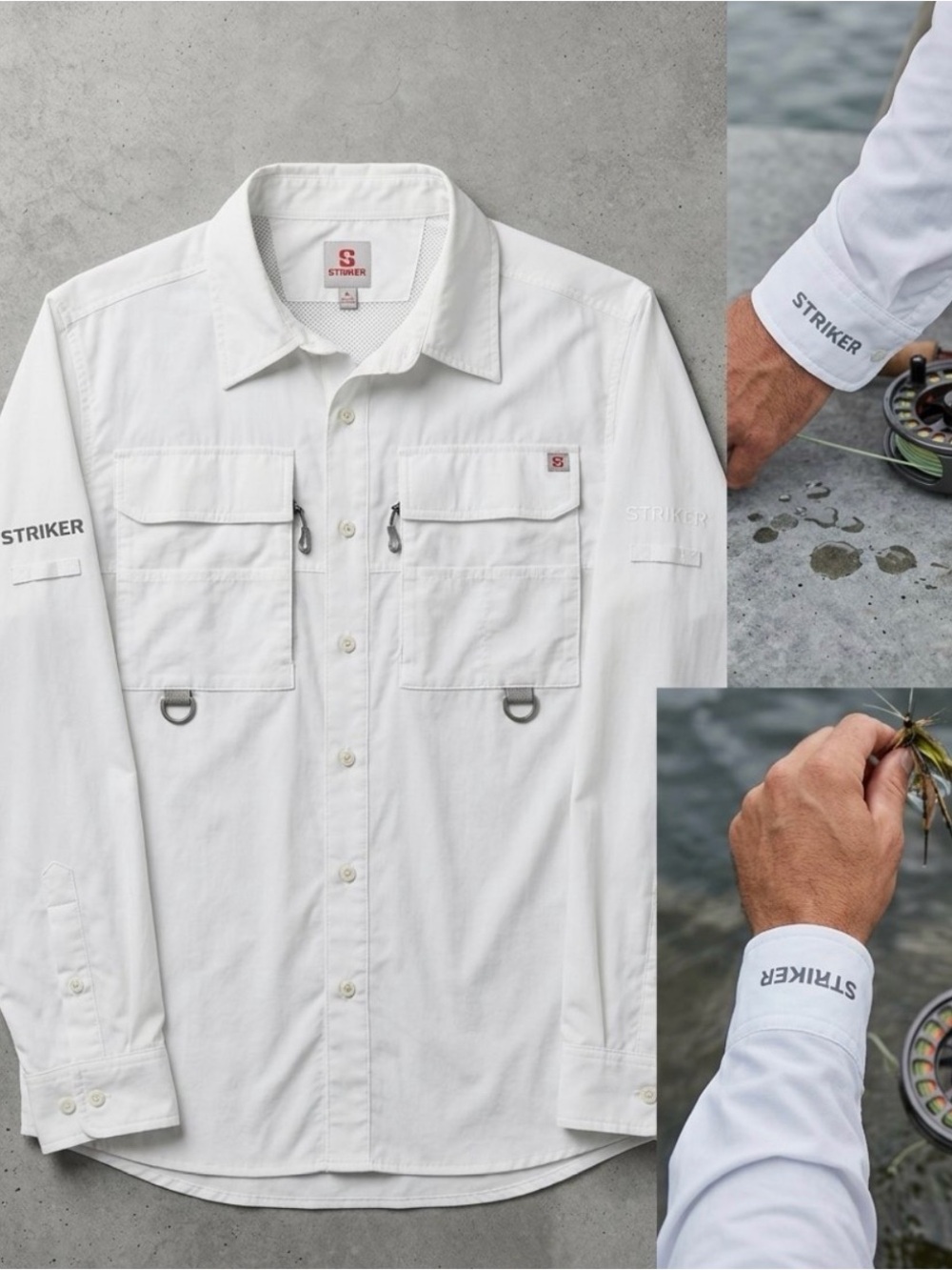 Men's Long-Sleeve Casual Button-Down Shirt - White